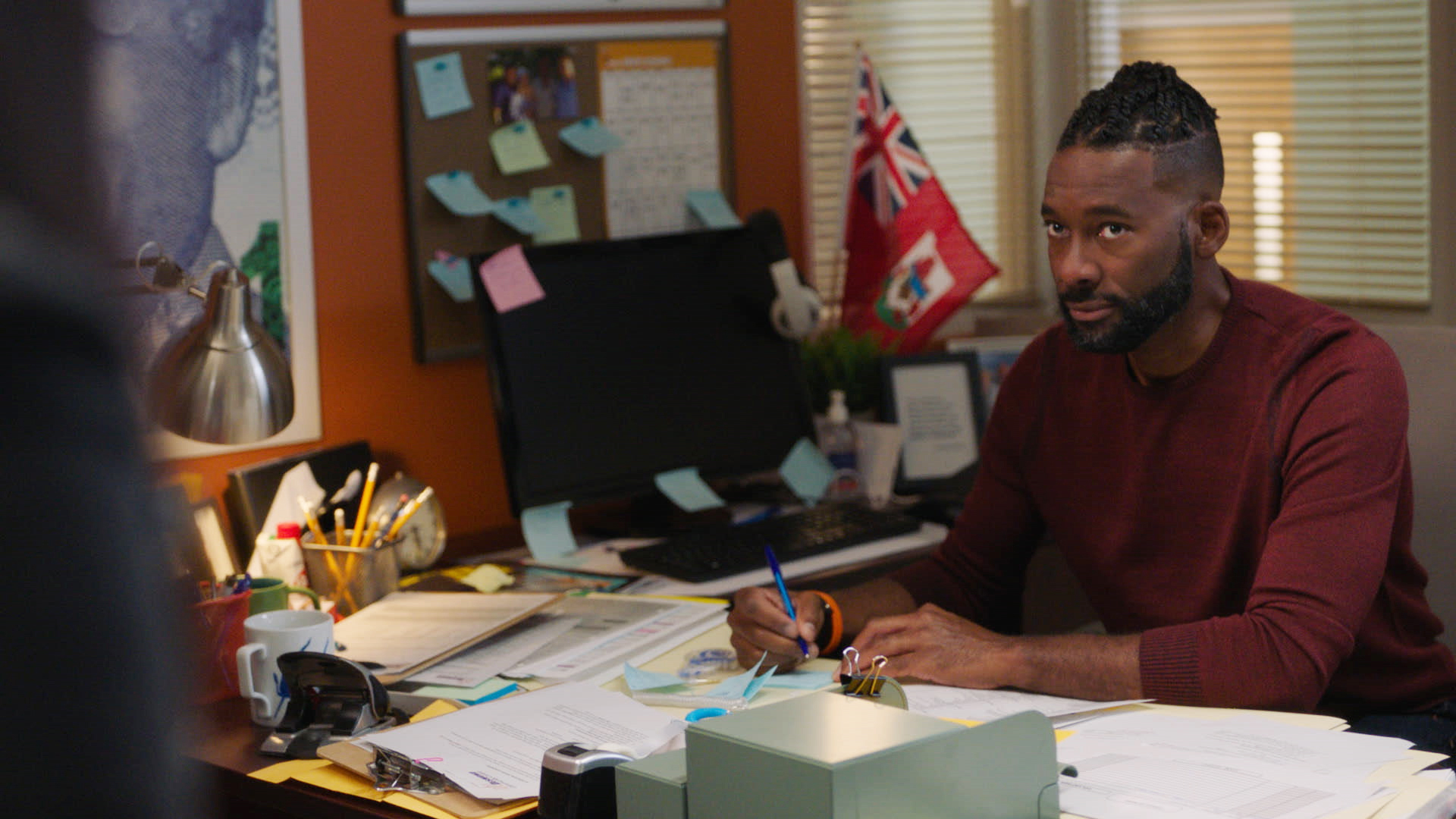 Daren Herbert In Kim's Convenience TV Show, Jan 2021 Bernews.TV