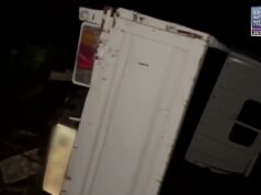 Crashed Truck In East End, November 5 2023