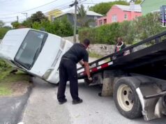 Van Removed After Crashing On Side In Pembroke, Nov 12 2023