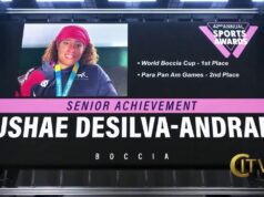 Yushae DeSilva Andrade Honoured At Sports Awards, March 9 2024