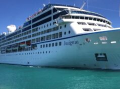 Cruise Ship Insignia Sailed Into St Georges, July 2025