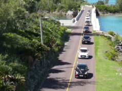 Aerial | MOM Bermuda Group Motorcade, August 16 2025