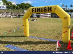 Somersfield Academy Fun Run & Walk Finish Line, Sept 28 2025