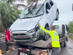 Crashed Car Removed From Water, Oct 11 2025