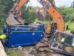 Trash Truck Removed After Crash, Nov 4 2025