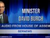 Audio | Minister Lt/Col David Burch In MTA, November 18 2022