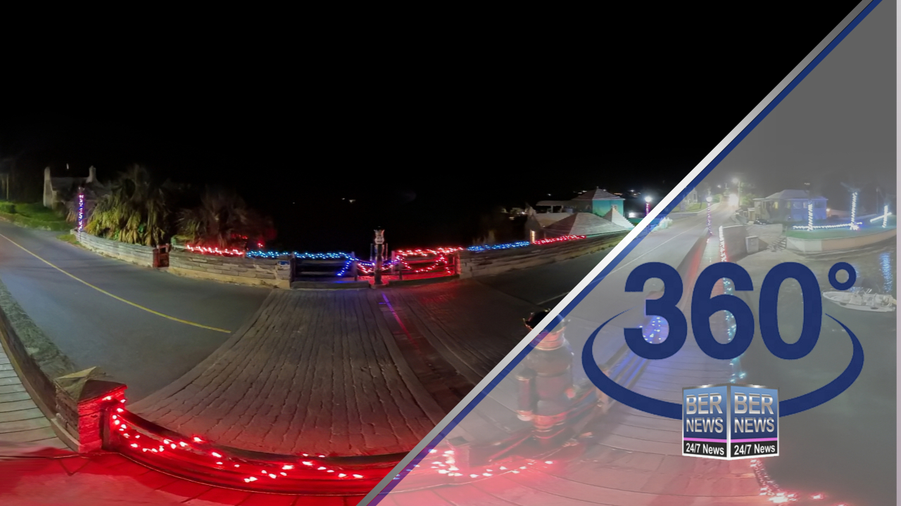 360 Tour Christmas Lights On Somerset Drawbridge, Dec 2022 Bernews.TV