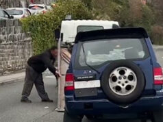 Overturned Car Removed After Collision, Feb 21 2026