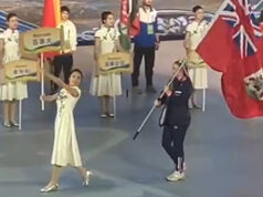 Geraldine Sidders Carries Bermuda Flag At World Junior Wushu Championships, March 2026