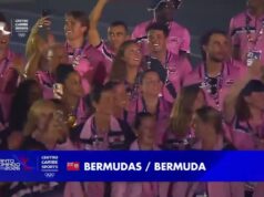 Bermuda’s Team At CAC Opening Ceremony, July 24 2026